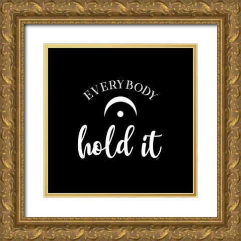 Moved by Music black IV-Hold it Gold Ornate Wood Framed Art Print with Double Matting by Reed, Tara