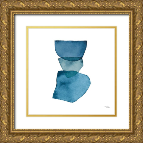 Attraction  III Gold Ornate Wood Framed Art Print with Double Matting by PELA