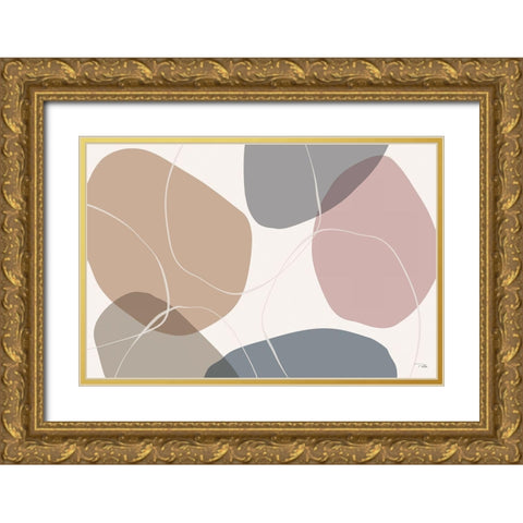 Down  to Earth dusty I Gold Ornate Wood Framed Art Print with Double Matting by PELA