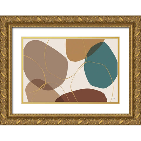 Down  to Earth earthy I Gold Ornate Wood Framed Art Print with Double Matting by PELA