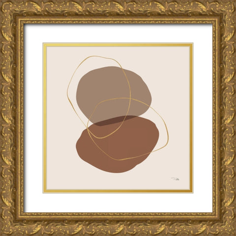 Down  to Earth earthy II Gold Ornate Wood Framed Art Print with Double Matting by PELA