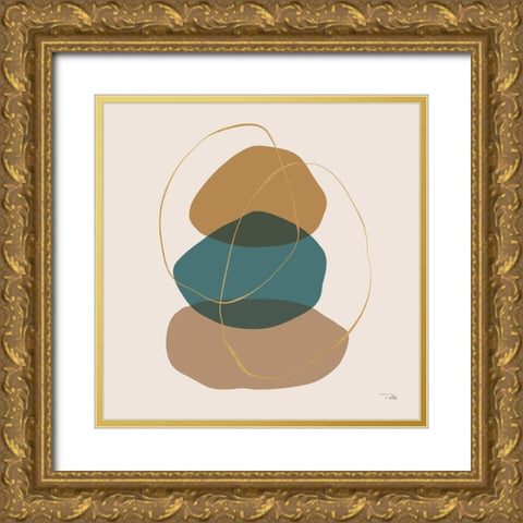 Down  to Earth earthy III Gold Ornate Wood Framed Art Print with Double Matting by PELA