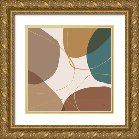 Down  to Earth earthy IV Gold Ornate Wood Framed Art Print with Double Matting by PELA