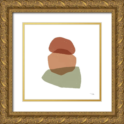 Pieces  by Pieces II Gold Ornate Wood Framed Art Print with Double Matting by PELA