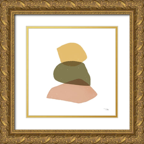 Pieces  by Pieces III Gold Ornate Wood Framed Art Print with Double Matting by PELA