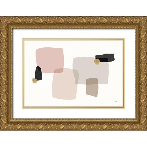 Soft Tension I Gold Ornate Wood Framed Art Print with Double Matting by Pela