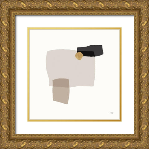 Soft Tension III Gold Ornate Wood Framed Art Print with Double Matting by Pela