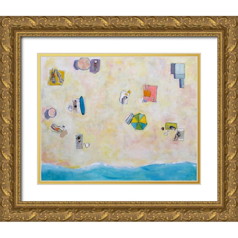Endless Summer Gold Ornate Wood Framed Art Print with Double Matting by Marie, Susanne