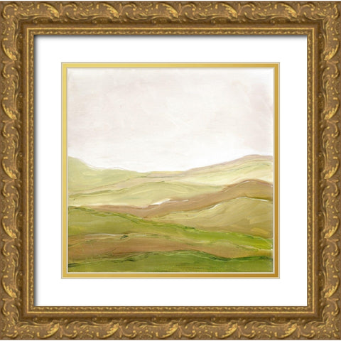 Distant Hills II Gold Ornate Wood Framed Art Print with Double Matting by Chapman, Marcy
