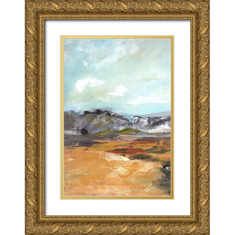 Trails to the Hillside I Gold Ornate Wood Framed Art Print with Double Matting by Chapman, Marcy