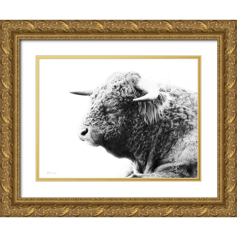My Highland II Gold Ornate Wood Framed Art Print with Double Matting by Cusson, Marie Elaine
