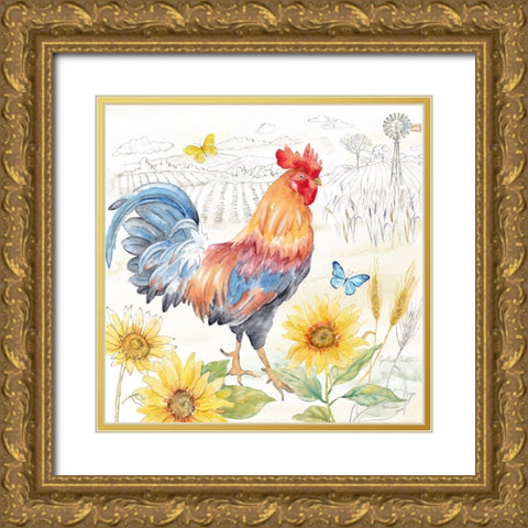 Good Morning Sunshine I Gold Ornate Wood Framed Art Print with Double Matting by Coulter, Cynthia
