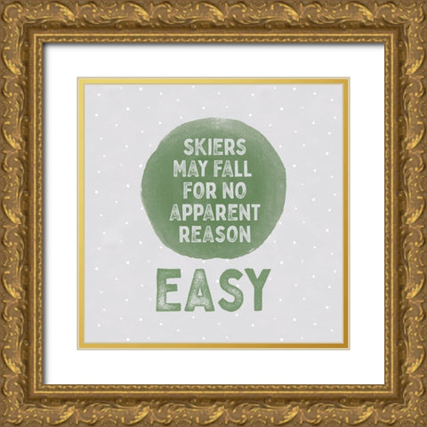 Winter Mountain Getaway V-Easy Gold Ornate Wood Framed Art Print with Double Matting by Tara Reed