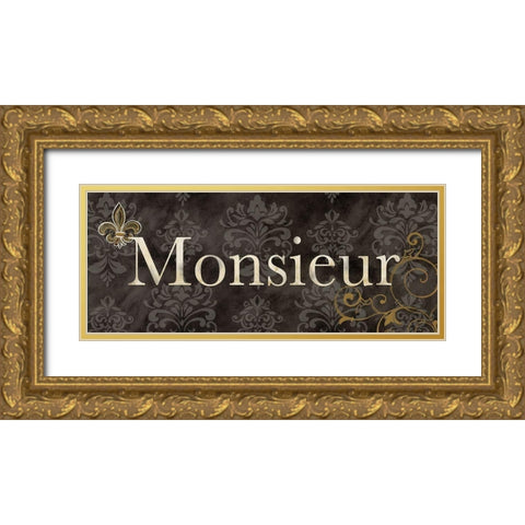 His and Hers I Gold Ornate Wood Framed Art Print with Double Matting by Coulter, Cynthia