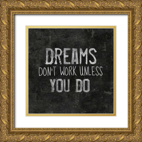 Dreams II Gold Ornate Wood Framed Art Print with Double Matting by Iron Orchid Designs