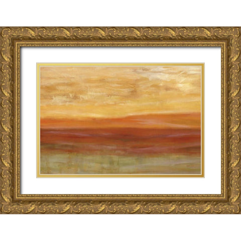 Horizons Spice Gold Ornate Wood Framed Art Print with Double Matting by Coulter, Cynthia
