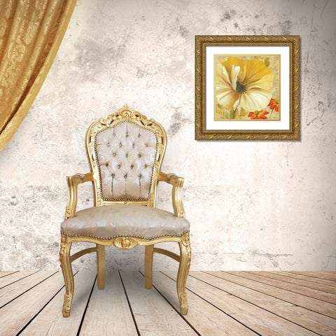 Primavera I Gold Ornate Wood Framed Art Print with Double Matting by Gladding, Pamela