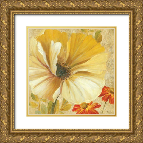 Primavera I Gold Ornate Wood Framed Art Print with Double Matting by Gladding, Pamela