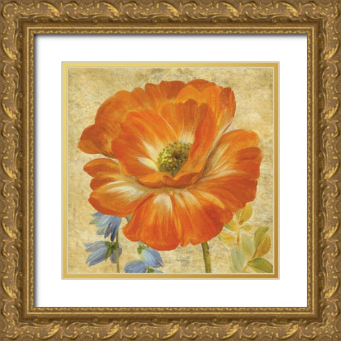 Primavera II Gold Ornate Wood Framed Art Print with Double Matting by Gladding, Pamela