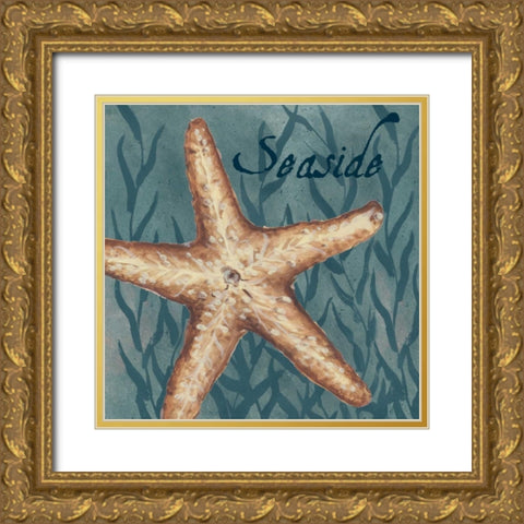 Nautical Critters II Gold Ornate Wood Framed Art Print with Double Matting by Tre Sorelle Studios