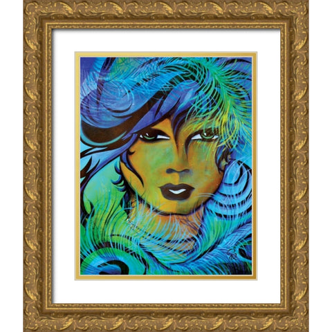Urban Glam II Gold Ornate Wood Framed Art Print with Double Matting by Rivas-Velazquez, Gena