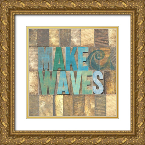 Beach Time I Gold Ornate Wood Framed Art Print with Double Matting by Reed, Tara