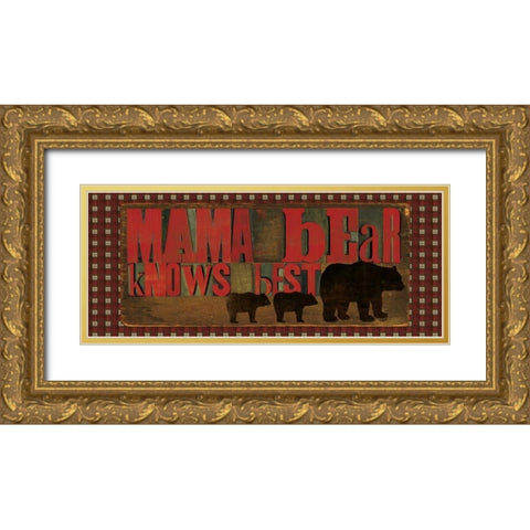 Dont Feed Mama Bear I Gold Ornate Wood Framed Art Print with Double Matting by Reed, Tara