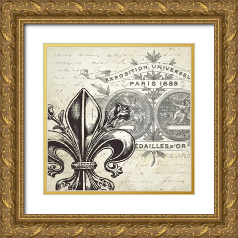 All About Paris I Gold Ornate Wood Framed Art Print with Double Matting by Tre Sorelle Studios