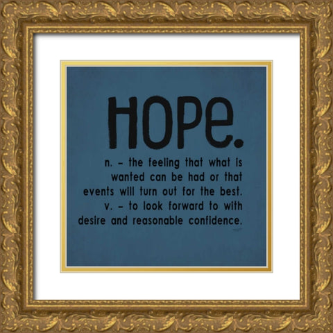 Definitions-Hope III Gold Ornate Wood Framed Art Print with Double Matting by Reed, Tara