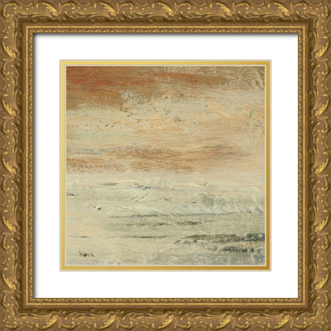 Siena Abstract I  Gold Ornate Wood Framed Art Print with Double Matting by Studio Nova