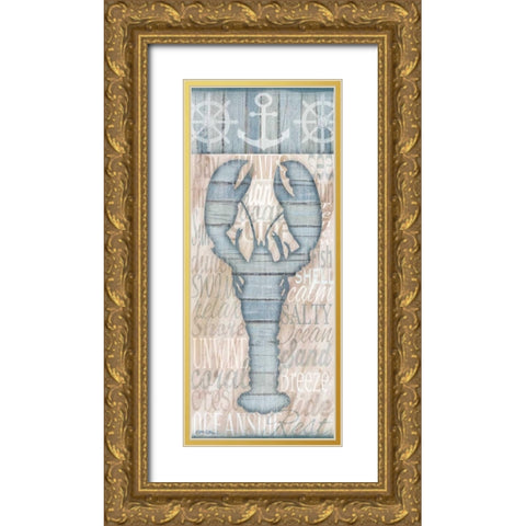 Ocean Life I  Gold Ornate Wood Framed Art Print with Double Matting by Killeen, Jen