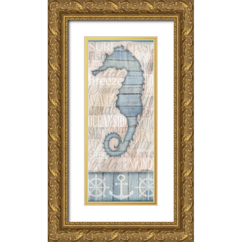 Ocean Life II  Gold Ornate Wood Framed Art Print with Double Matting by Killeen, Jen