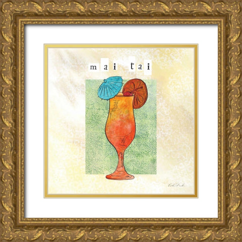 Tropical Cocktails IV  Gold Ornate Wood Framed Art Print with Double Matting by Dundon, Caitlin