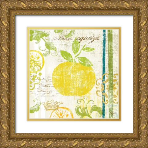 Fruit Crush IV  Gold Ornate Wood Framed Art Print with Double Matting by Lyon, Rebecca