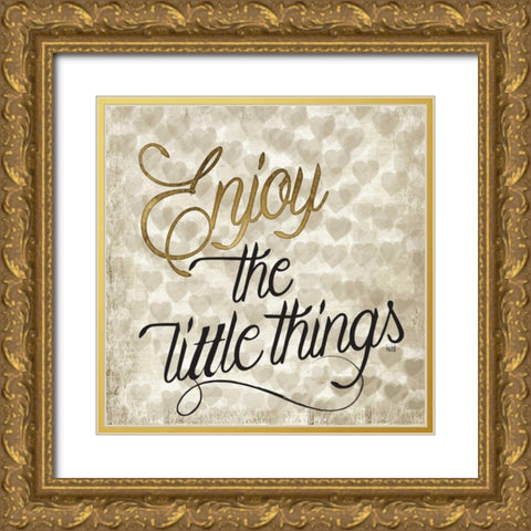 Love Life III Gold Ornate Wood Framed Art Print with Double Matting by Hartworks