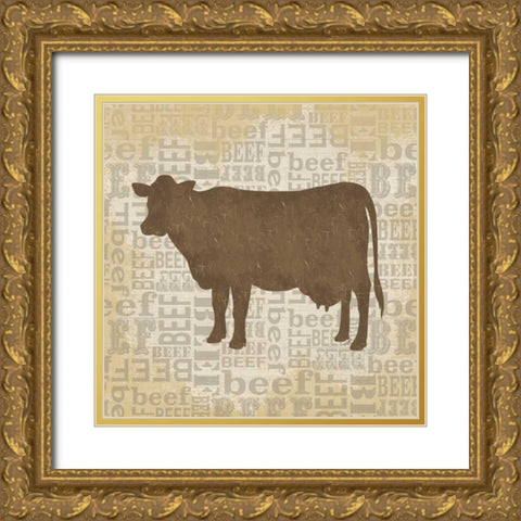 Farm Animals IV Gold Ornate Wood Framed Art Print with Double Matting by Reed, Tara