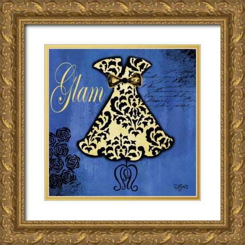 All Dressed Up II Gold Ornate Wood Framed Art Print with Double Matting by Lyon, Rebecca