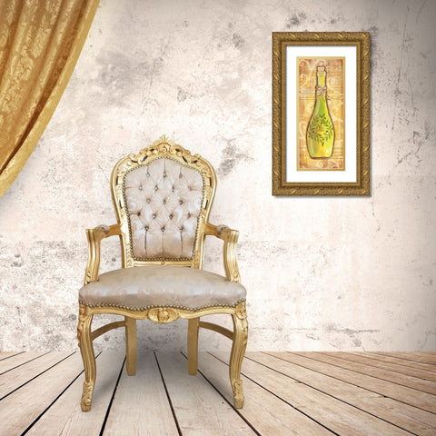 Gourmet Olive Oil I Gold Ornate Wood Framed Art Print with Double Matting by Lyon, Rebecca