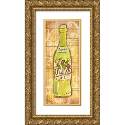 Gourmet Olive Oil II Gold Ornate Wood Framed Art Print with Double Matting by Lyon, Rebecca