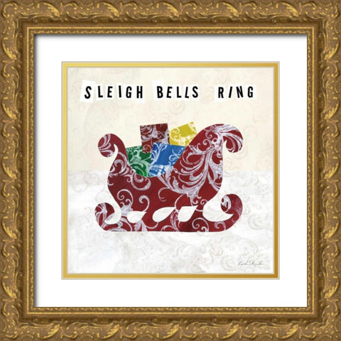 Winter Sentiments I Gold Ornate Wood Framed Art Print with Double Matting by Dundon, Caitlin