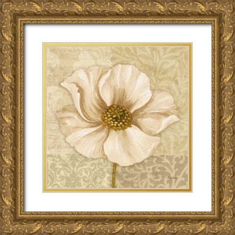 Soft Bloom I Gold Ornate Wood Framed Art Print with Double Matting by Gladding, Pamela