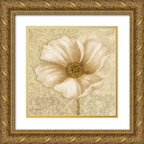 Soft Bloom II Gold Ornate Wood Framed Art Print with Double Matting by Gladding, Pamela