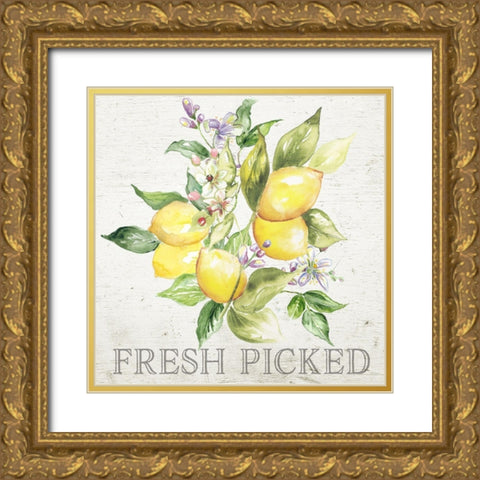 Lemon  Grove III Gold Ornate Wood Framed Art Print with Double Matting by Tre Sorelle Studios