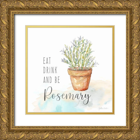 Let it Grow IV Gold Ornate Wood Framed Art Print with Double Matting by Coulter, Cynthia