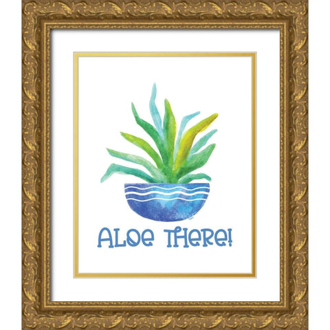 Playful Cactus XIV Gold Ornate Wood Framed Art Print with Double Matting by Reed, Tara