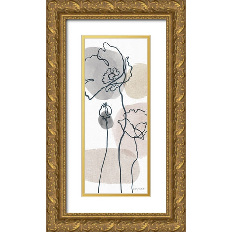 Think  Neutral 05A Gold Ornate Wood Framed Art Print with Double Matting by Audit, Lisa