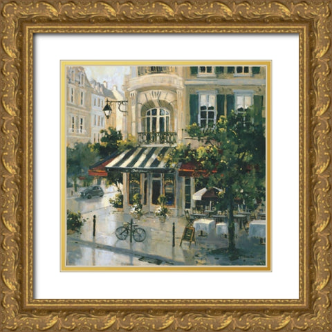 Antique Boulevard Gold Ornate Wood Framed Art Print with Double Matting by Simandle, Marilyn