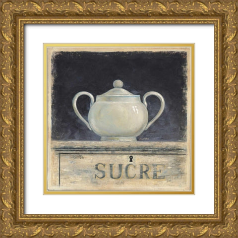 Sucre De Provence Gold Ornate Wood Framed Art Print with Double Matting by Fisk, Arnie