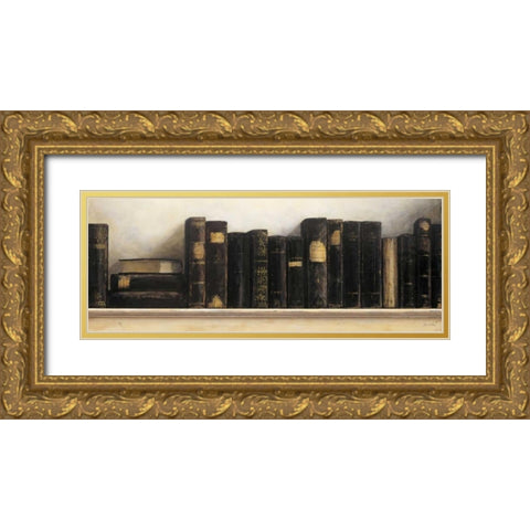 Study In Black Gold Ornate Wood Framed Art Print with Double Matting by Fisk, Arnie
