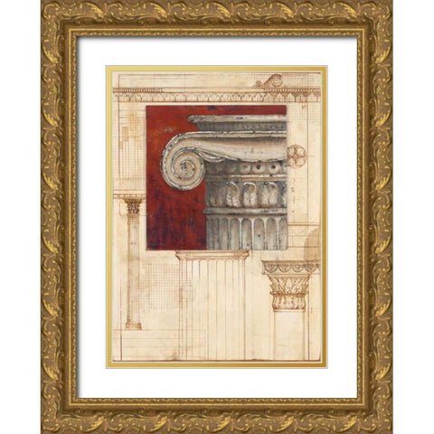 Classic Form Gold Ornate Wood Framed Art Print with Double Matting by Fisk, Arnie